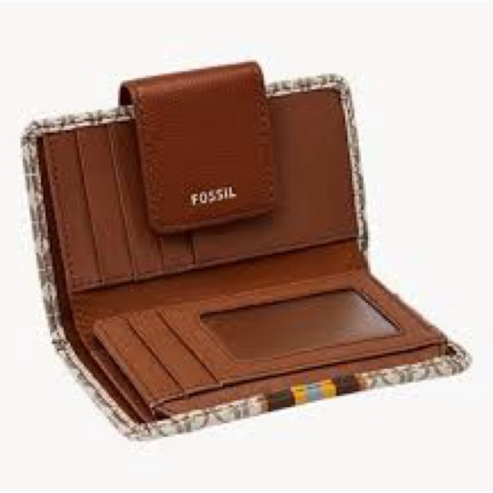 Fossil Brown and Cream Madison Multifunction